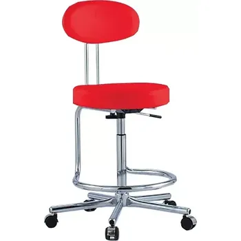 Jídelní židle LS - 123 židle lékařská, koženka OTO CE 1 - koženka červená