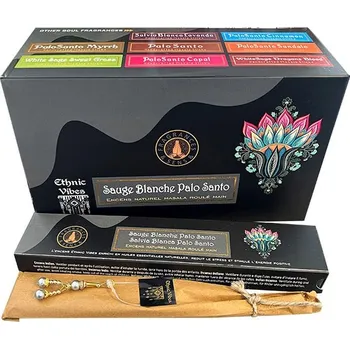 Vonná tyčinka FRAGANCES & SENS Vonné tyčinky Ethnic Vibes Palo Santo & White Sage (masala), 15 g.