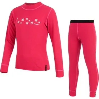 SENSOR Double Face - dětský komplet vločky magenta magenta 90