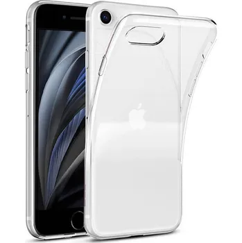 Pouzdro na mobilní telefon Silikonový obal pro Apple iPhone SE (2020) - průhledný