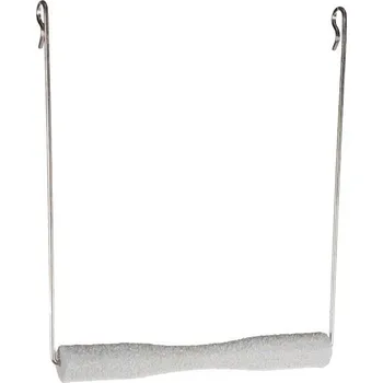 Hračka pro ptáka Hračka pro ptáky FLAMINGO - houpačka s minerálním bidlem 15x1,4cm (MIX BAREV)