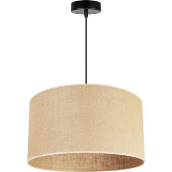 Závěsné svítidlo Juta, 1x jutové stínítko, (výběr ze 2 barev konstrukce), (fi 40cm, ve 23cm)