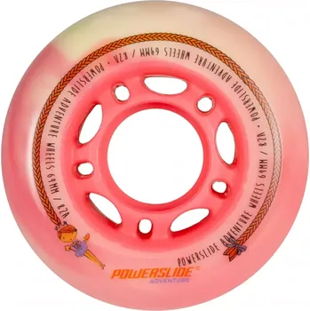 Kolečkové brusle Powerslide Kolečka Adventure Princess (4ks) (Tvrdost: 80A, Velikost koleček: 64mm)