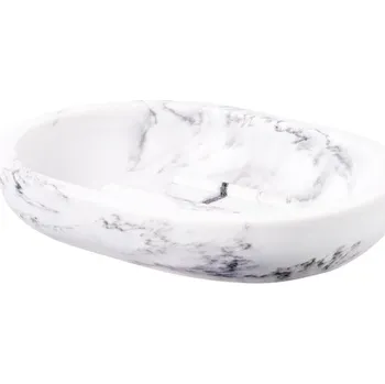 Držák na kartáček BISK Erga Bianco, držák na mýdlo na postavení, bílá, ERG-07577