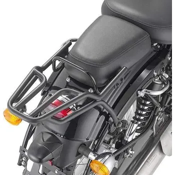 Nosič na motocykl a skútr Kappa KR8707 černý lesklý nosič zadního kufru pro MONOLOCK kufry pro BENELLI Imperiale 400 -20 BENELLI Imperiale 400 rok 2020