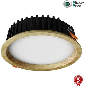 APLED-LED Podhledové RONDO WOODLINE LED/12W/230V 4000K pr. 20 cm borovice masiv