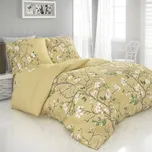 Saténové povlečení JARO zlatá 200 x 220 cm, 2x 70 x 90 cm