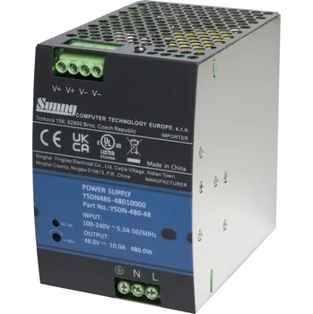 Napájecí zdroj pro osvětlení SUNNY YSDN-480-48 Zdroj DC 48V/480W 10A, DIN