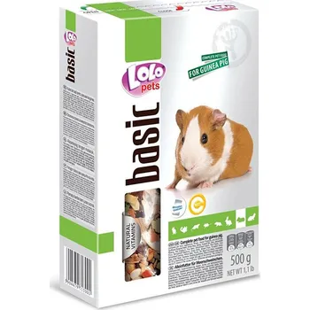 Krmivo pro hlodavce LOLO PETS Basic pro morčata 500g