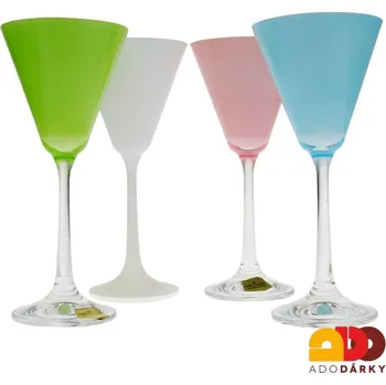 Sklenice Sklenice na martini 90 ml, sada 4 ks (Barevné sklenice)