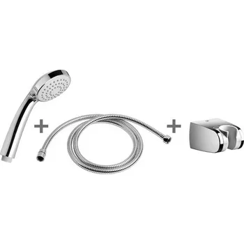 Sprchový panel Sprchová sada, Ø 100 mm, 1 funkce, držák sprchy, kov Rio Chrom H3651R00041001