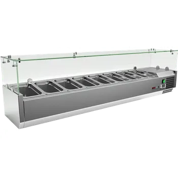 Vitrína chladicí pultová 7x GN 1/4 | REDFOX - MCH 4160