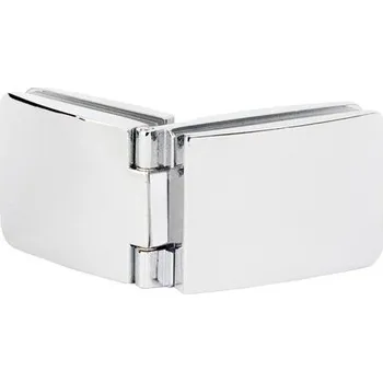 Nábytkové kování SISO závěs See-Me, 180°, dveře sklo, korpus sklo/DTDL, vrtání skla 10mm, chrom (SISO závěs See-Me, 180°, dveře sklo, korpus sklo/DTDL, vrtání skla 10mm, chrom)