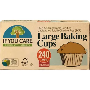 If you care Papírové košíčky na pečení large, nebělené, 240 ks