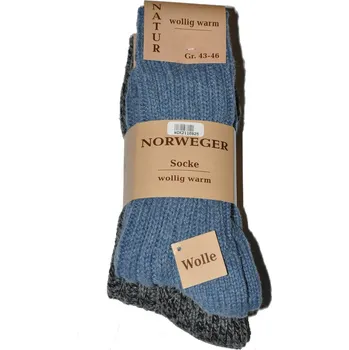 Pánské ponožky Pánské ponožky WiK art.21108 Norweger Socke A'2 světle šedá 43-46