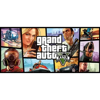 Počítačová hra Grand Theft Auto V + 1,250,000$ do GTA Online (PC) (Rockstar Games)