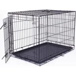 Dog Fantasy klec skládací černá 1 dveře