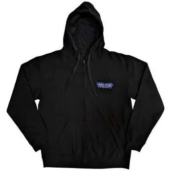 Pánská mikina Merch Bring Me the Horizon: Bring Me The Horizon Unisex Zipped Hoodie: Blue Crow Wings (back Print) (xx-large) XXL