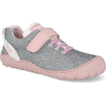 Barefoot tenisky Koel - Maxim Mesh Pink vegan šedé Velikost: 31