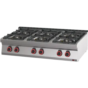 Sporák Sporák plynový 6x hořák bez podestavby | REDFOX - SP 70/012 G