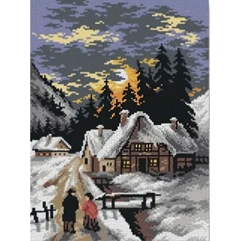 Vyšívací vzor Stoklasa Vyšívací předloha 70243/2219 Zimní procházka 30 x 40 cm