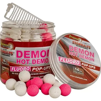 Návnadové aroma Starbaits Plovoucí Boilies Hot Demon Fluo Pop Up 80 g 20 mm