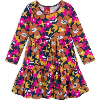 Dívčí šaty Dívčí šaty KYLY FLORES tmavě modré Velikost: 128