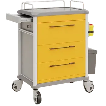 OVM - 23 vozík zdravotnický 3-zásuvkový, žlutá
