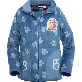 Dívčí bunda Dětská mikina Paw Patrol modrá 110/116