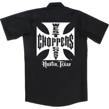 Pánská košile West Coast Choppers Košile Original Cross černá XXL
