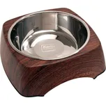 Karlie Miska nerez v dřevěném stojánku 1400ml, palisandr