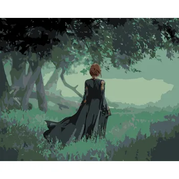 ZUTY Malování podle čísel - ČARODĚJNICE NA KRAJI TEMNÉHO LESA Rozměr: 40x50 cm, Rámování: bez rámu a bez vypnutí plátna