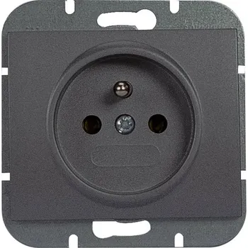 vypínač Abex Zásuvka PT-16O, jednonásobná barva: antracitová