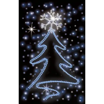 Vánoční světelný řetěz Polamp POL-0257 - 2D dekorace - Převisy - 155 x 85 cm