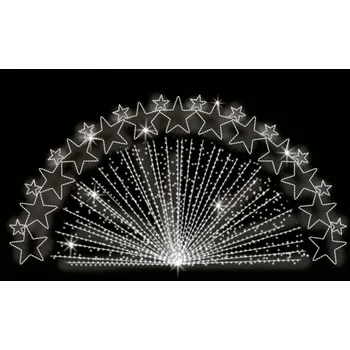 Vánoční světelný řetěz Polamp POL-0345 - 2D dekorace - Převisy - 120 x 300 cm