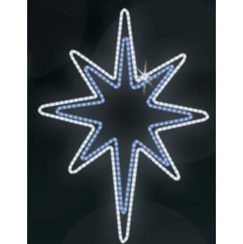 Vánoční světelný řetěz Polamp POL-0034 - 2D dekorace - Hvězda - Ø 100 cm