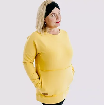 Dámská mikina Dámská tepláková mikina LOWLY No.2 YELLOW - MILOYE2XL