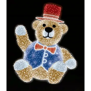 Vánoční osvětlení Polamp POL-0980M-G - 3D dekorace - Medvěd - 300 x 250 cm