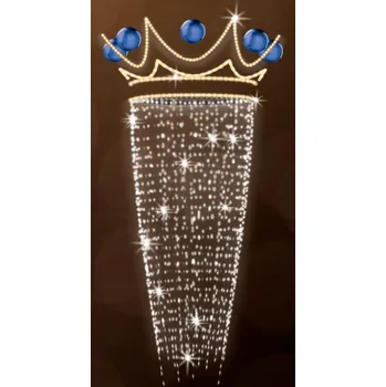 Vánoční světelný řetěz Polamp POL-1740B - 3D dekorace - Ozdoba sloupů - 300 x 100 cm