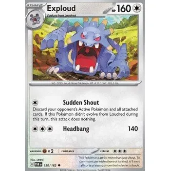 Sběratelská karetní hra Pokémon PAR 150/182 Exploud - Paradox Rift Stav: Near Mint, Verze: REVERSE HOLO