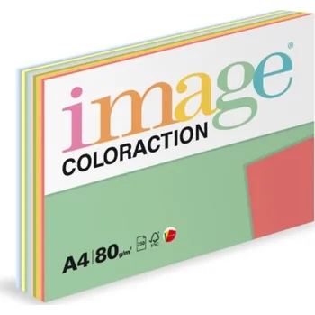 Kancelářský papír Papír barevný Color A4/80gr 250l. TOP MIX syté barvy