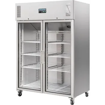 Lednice Polar dvoudveřová chladicí skříň Gastro s prosklenými dveřmi 1200l