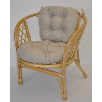 Podsedák Nábytek PEGAS Polstr na křeslo Bahama tmavě béžový melír