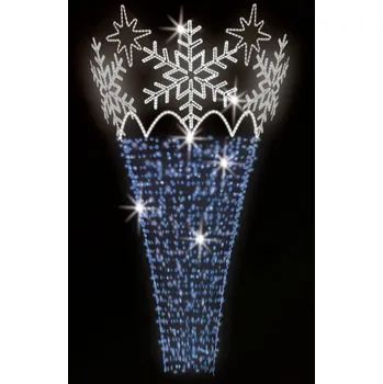 Vánoční světelný řetěz Polamp POL-1733 - 3D dekorace - Ozdoba sloupů - Ø200cm