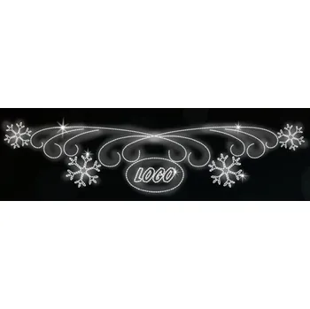 Vánoční světelný řetěz Polamp POL-0319 - 2D dekorace - Převisy - 120 x 600 cm