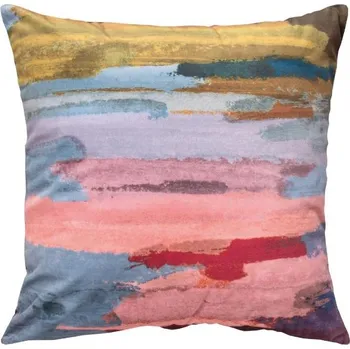 Polštář SCANquilt povlak VELVET aqua modrolila 50 x 50 cm