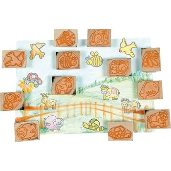 Dětské razítko Razítka- Zvířata (12 ks.)