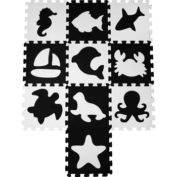 Pěnové puzzle EVA Puzzle podložka Ocean 32 x 32 x 1 cm (10 ks)