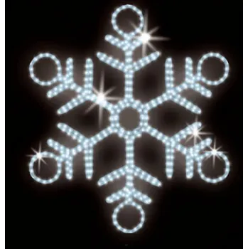 Vánoční světelný řetěz Polamp POL-0029 - 2D dekorace - Vločka - Ø 120 cm