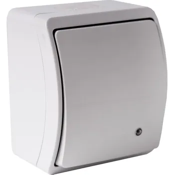 vypínač Viplast K1So šedá - Spínač jednopólový s doutnavkou, řazení 1